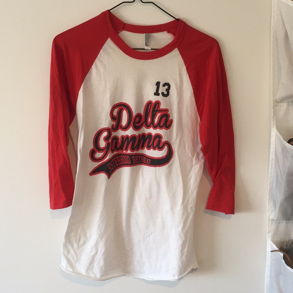 Delta Gamma baseball tee